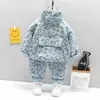 Kleidung Sets Frühling Herbst Kinder Mode Kleidung Baby Jungen Mädchen Jacke Hosen 2Pcs Sets Kinder Kleinkind Kleinkind Baumwolle Trainingsanzug 231012