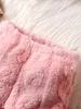 Ensembles de vêtements Winte lapin à manches longues Kawaii mignon peluche épais haut pantalon doux mode doux animaux bébé ensemble 231013