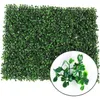 Faux Floral Greenery 40*60cm Artificial Grass Mat Plant Walls Foliage Hedge Panels Fence Landscape For Home Garden Floor Decor Q641