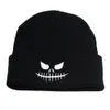 Halloween legal fantasma malha gorro chapéus para homens mulheres emo goth gótico gorros presentes de aniversário para o inverno 14 estilos