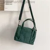 Sacs à bandoulière Automne et hiver Mini sac en velours côtelé de style sac à main en velours côtelé sac à bandoulière simple et littéraire Sacs à bandoulière pour femmestylishhandbagsstore