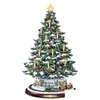 Décorations de Noël Décorations de Noël Arbre Bonhomme de neige Père Noël Rotation Scpture Train Fenêtre Autocollants PVC 20 30CmChristmas Home Dhrcv