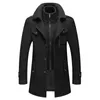 Giacca da uomo in misto lana Autunno Inverno Cappotto lungo antivento da uomo Cappotto casual spesso slim fit maschile 231012