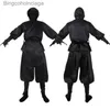 Theme Costume Halloween Comes Japanese Men's Black White Ninja Cosplay Suit Performance ComeL231013