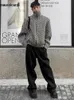 メンズジャケットマウロイカルディ秋の冬濃い暖かいカラフルなヘリンボーン格子縞のウールジャケットメンショルダーパッド長袖ジップアップ服231012