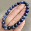 4mm 6mm 8mm 10mm 12mm Natural Stone Sodalite Armband Gemstone Healing Power Energy Beads Elastic Stretch Stone Round Beads Armband