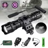 Torches 501B LED Infrared Tactical Flashlight Zoomable Night Vision Hunting Torch Rechargeable Waterproof Flashlights IR 850nm/940nm Q231013