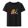 T-shirts pour hommes Une grenouille avec des idées T-shirts en coton Hipster Cool Motif créatif Camisa Imprimer Nouveauté Respirant à manches courtes O-cou Anime