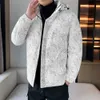 Jaquetas masculinas puffer jaqueta homens inverno parkas com capuz algodão acolchoado streetwear casacos engrossar quente 2023 moda 231012