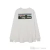 Męskie damskie designerka T-koszulka 2023 Zimowa zima litera drukowana graficzna koszulka multi kolorowa okrągła szyja luźna koszulka z długim rękawem