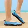 Sapatos de água sapatos de água das mulheres dos homens deslizamento na praia vadear descalço sapatos de natação de secagem rápida respirável luz esporte tênis unisex 231012