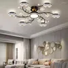 Chandeliers Crystal Living Room Ceiling Light Modern Intelligent LED Chandelier Gexing Bedroom Restaurant Apartment Indoor Decorative Lamps