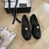 Nouveau 23SS Designer Mocassins Robe Chaussures Demi Drag Pantoufles Femmes Chunky Plate-forme C Plaid Cuir Slip sur Mules Casual Chaussure Noir Ballerines Femmes Talons Hauts