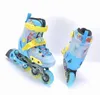 Inline rolschaatsen Jeugd harde laarzen CNC frame skateboard SLALOM verstelbaar Patines 4 Ruedas Knipperende inline kinderschoenen 231012