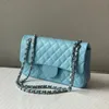 Designerbeutel Macarone Umhängetaschen Luxus Crossbody Bags Frauen Handtaschen Kettenbeutel Frauen Messengerbeutel Check -Tasche Doppelbuchstaben Solid Geldbeutel Royal Blau