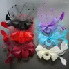 Bandanas fascinator chapéu chapéus feminino malha bandana véus de noiva casamento hairpin fascinators noiva