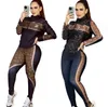 Trailtsuits Kadın Tasarımcı Uzun Kollu İki Parçalı Pantolon Set Beyzbol Jogging Sport Takım Moda Mektubu Baskı Ceket