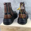 Bottes de luxe avec fermeture éclair pour hommes, baskets montantes en cuir véritable à la cheville, chaussures décontractées à la mode