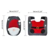 Toilettensitzbezüge, Weihnachtszwerg-Toilette für SITZdeckel für Schutzbezüge, Bodenteppich-Set, Suppl 231013