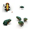 Wind-up Toys Kids Classic Tin Rüzgar Saat Up Saat İşçilik Oyuncaklar Jum Frog Vintage Oyuncak Erkekler İçin Eğitim YH7113787526 Oyuncak Hediyeleri Yenilik Gag Toy OT5M3