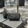 Högkvalitativ äkta läderkvinnor väska med lådor axelväskor handväska handväska lyxmode med tofs