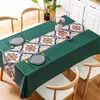 Table Cloth PVC Tablecloth Waterproof And Oil Disposable National Wind Cloth_AN2133