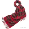 Scarves Cashmere Scarf Factory 2023 Autumn Winter Classic British Men's Plaid Wool