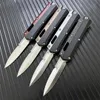 UT-Models 184-10S Automatisk kniv Double Action M390 Kolfiber Combat TR Auto Pocket Knives Självförsvar Mikroskärningsverktyg