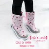 Boots Cute Eagle Winter Girl's Nonslip Snow Boots Kids Mountaineering Skiing Warm Felt Boots School Outdoor Activities Eur Size 2233 231012