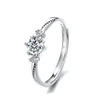Bröllopsringar 2st/sets Geometric Love Crown Zircon i par för par Löfte matchande ringset Senior Designer Jewelry