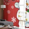 Vorhang Weihnachten rot Schneemann Schneeflocke Laterne Winter Voile transparente Vorhänge Wohnzimmer Tüll Fenster Vorhang Schlafzimmer Vorhänge Home Decor 231013