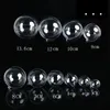 Christmas Decorations 10pcs 2/4/5/6/7/8/10/12/14/16/20cm Open Plastic Clear Bauble Ornament Gift Present Box Decor Christmas Tress Decorations Ball 231012