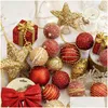 クリスマスの装飾クリスマスデコレーションツリーボールボーブルクリスマスパーティーハンギングボールの装飾品