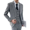 Costumes pour hommes, pied-de-poule, Style britannique, beau costume trois pièces, tenue d'affaires fine, 2023