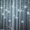 Decorazioni natalizie Fiocco di neve LED String Light Decorazioni di buon Natale per la casa Cristmas Ornament Navidad Noel Regali di Natale Anno 2024 231012
