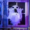 100cm Halloween Party Inflatables Ghost With LED Light,Outdoor Festival Bar Haunted Party LED Glowing Elf Halloween Inflatable Ghost Decoration