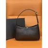 7A COW LEATHER Underarm Shoulder Bag Designer Women's Handbag äkta läder Fashion Classic Letter Black Crossbody Bag Y1254