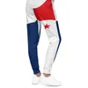 Mäns byxor Panama flagga Mens Sweatpants med fickor joggar för män sport casual svett dragkammare