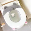 Toilettensitzbezüge Cartoon Schlaf Doge Dog Anime Badezimmer Plüsch Toilettensitzbezug WC Sitzkissen Rahmen Bad Fußmatte Set 231013