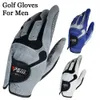 Gants de sport 1pc Golf pour hommes bleu blanc gris 3 couleurs tissu respirant antidérapant sport homme mari cadeau professionnel 231012