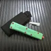 Modelli UT Coltello automatico verde UT85 Coltello automatico a doppia azione D2 Combattimento tattico Coltelli tascabili automatici Micro utensili da taglio per autodifesa