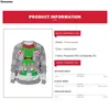 Men's Sweaters Men Women Elf Ugly Christmas Sweater Xmas Jumpers Tops 3D Funny Printed Sweatshirt Couple Pullover Festive Clothing