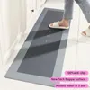 Carpet Tech Super Absorbent Kitchen Mat Diatom Mud Pad Bathroom Pad Anti-Slip Carpet Mats Wipeable Wash Long Strip Carpet 231013