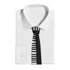 Bow Ties fortepian krawat mężczyzn kobiety poliester 8 cm muzyka muzyczna szyja na męskie szorstkie garnitury akcesoria kravat impreza