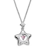 Hänge halsband stjärna halsband för kvinnor rostfritt stål smycken länk chian clavicle choker kpop rosa rhinestone y2k accessoarer