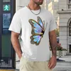 Herren Polos Der schöne Schmetterling mit Goldbesatz – süßes buntes Schmetterlings-T-Shirt, individuelle T-Shirts, Kawaii-Kleidung für Männer