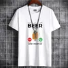 Herr t-skjortor skjorta för män grafisk tee crossfit högkvalitativ harajuku mode tryckt stora t-shirt y2k kläder uppringande öl