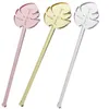 Party Favor Personaled Leave Acrylic Drink Stirrers Graverade Swizzlestir Sticks Namn Taggar Place Cards Baby Show