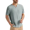 T-shirt da uomo 2023 T-shirt Summer Beach Manica corta Casual Solid Vintage Camicia in cotone e lino Top Bianco Nero Abbigliamento uomo