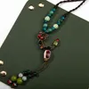 Pendant Necklaces Retro Bohemian Ceramic Necklace Handmade Women's DIY Gift With Butterfly And Moon Charms X859